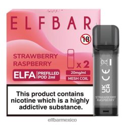 cápsula precargada elfbar elfa - 2 ml - 20 mg (paquete de 2) D00JP112 frambuesa fresa