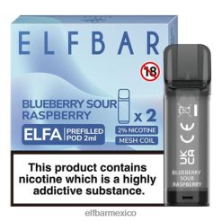 cápsula precargada elfbar elfa - 2 ml - 20 mg (paquete de 2) D00JP114 arándano frambuesa agria