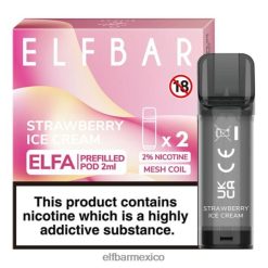 cápsula precargada elfbar elfa - 2 ml - 20 mg (paquete de 2) D00JP115 helado de fresa